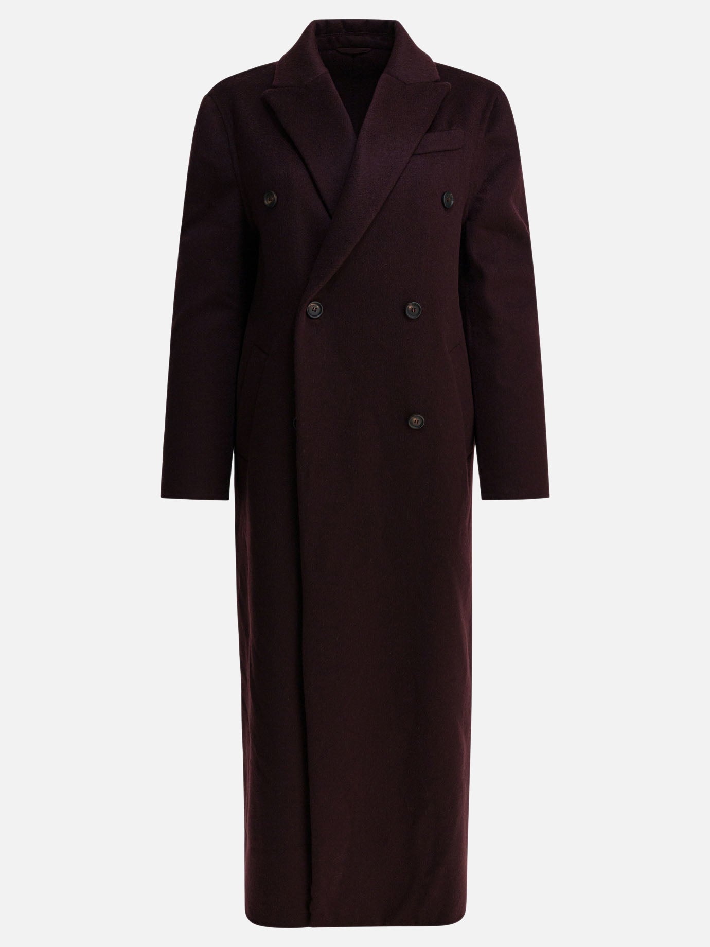Cappotti lunghi Solid colour  Rosso - Brunello Cucinelli Donna | PDP | VIETTI Online Store | thumbnail
