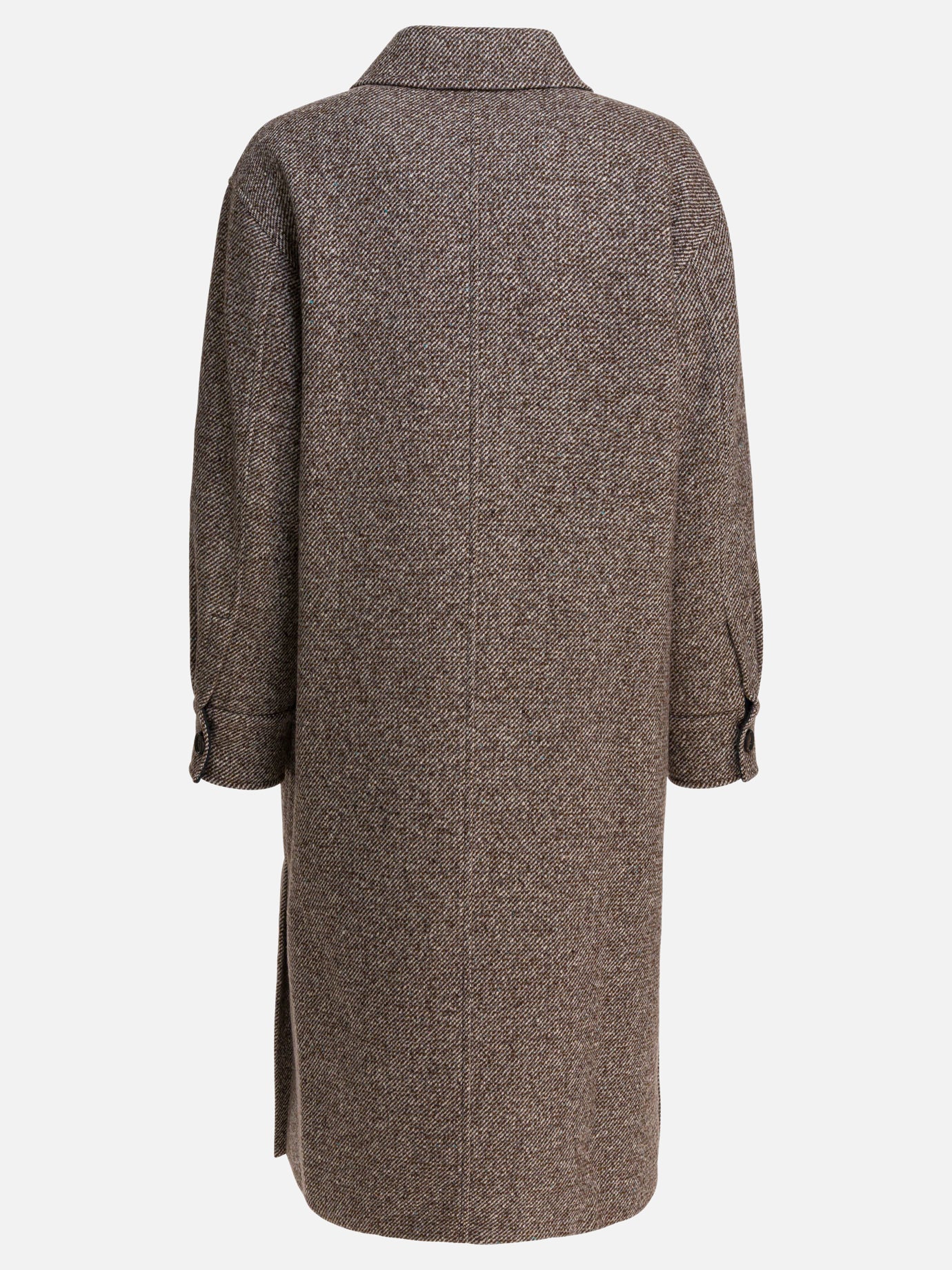 Cappotti lunghi Mélange  Marrone - Brunello Cucinelli Donna | PDP | VIETTI Online Store | Zoom-Modal_2
