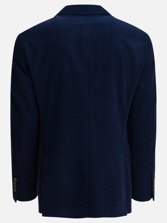Blazers Solid colour  Blue - Brunello Cucinelli Men | PLP | VIETTI Online Store | 2
