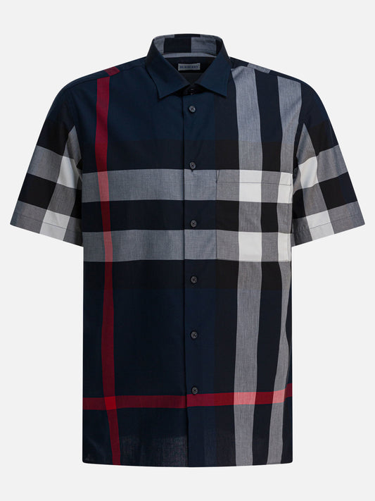 Casual shirts Check  Blue - Burberry Men | PDP | VIETTI Online Store 
