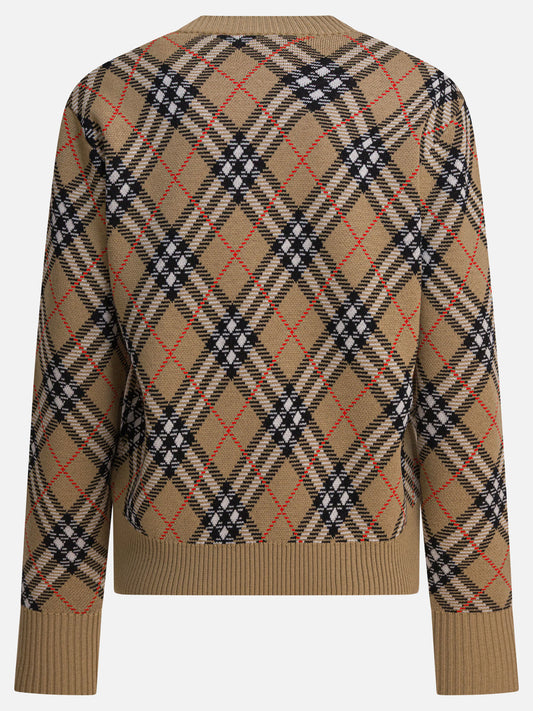 Maglioni girocollo Check  Beige - Burberry Donna | PDP | VIETTI Online Store | 2
