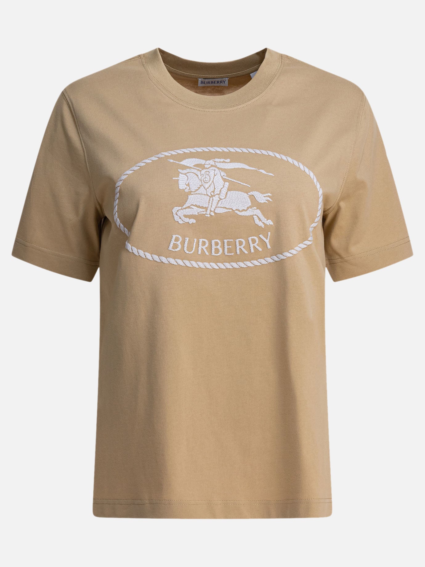 T-shirt girocollo Logo  Beige - Burberry Donna | PDP | VIETTI Online Store | thumbnail