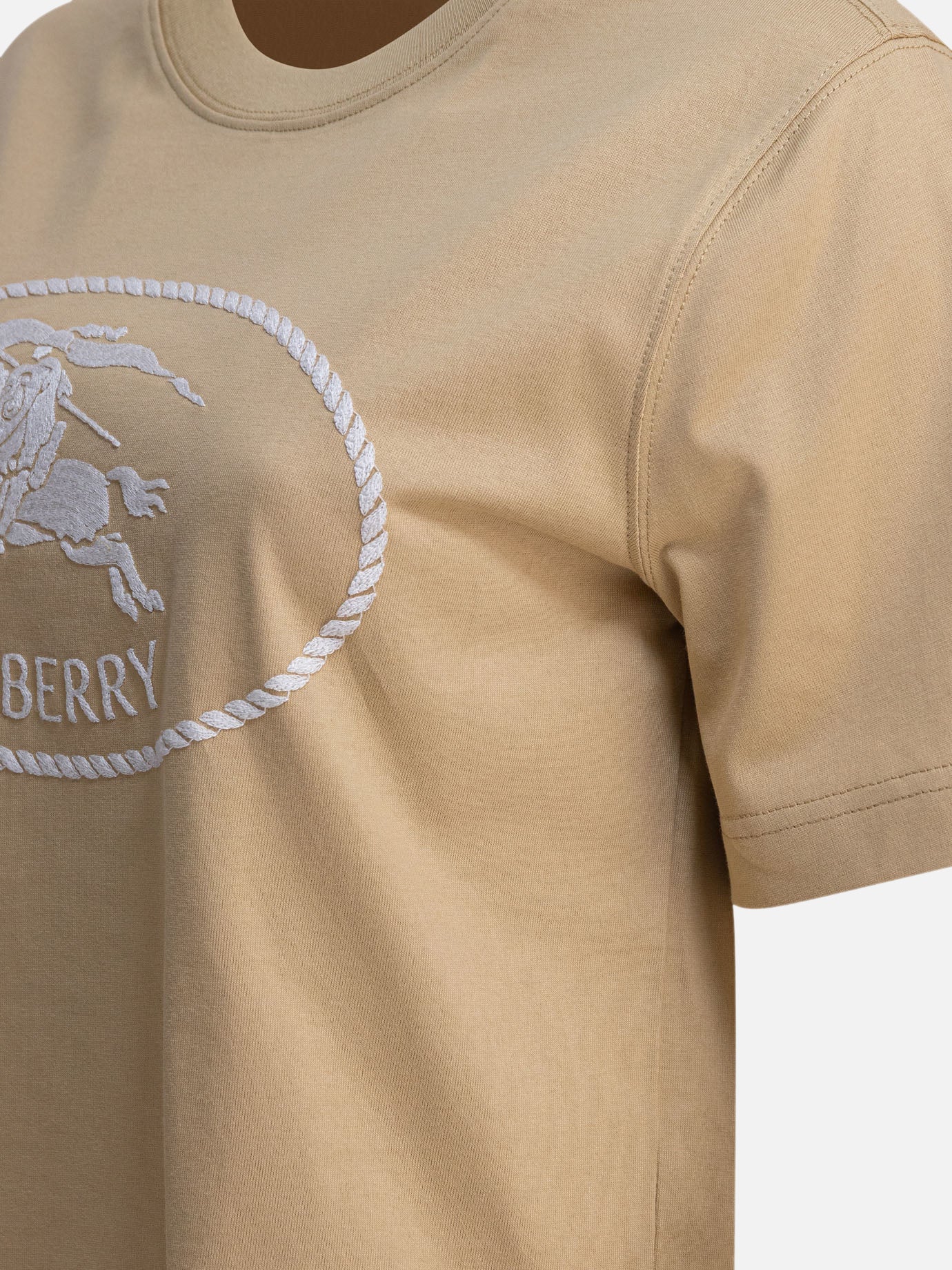 T-shirt girocollo Logo  Beige - Burberry Donna | PDP | VIETTI Online Store | thumbnail_4