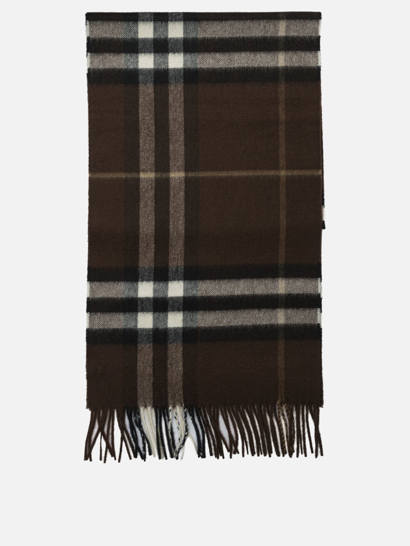 Sciarpe con frange Check  Nero - Burberry Uomo | PDP | VIETTI Online Store | Zoom-Modal
