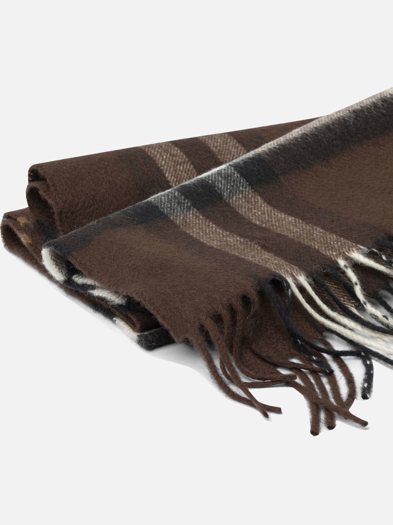Sciarpe con frange Check  Nero - Burberry Uomo | PDP | VIETTI Online Store | Zoom-Modal_2
