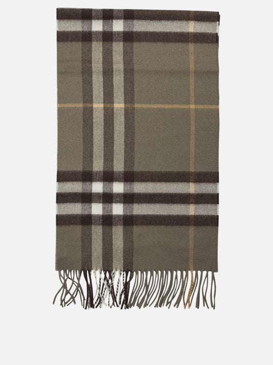 Sciarpe con frange 100%cashmere  Beige - Burberry Uomo | VIETTI Online Store 
