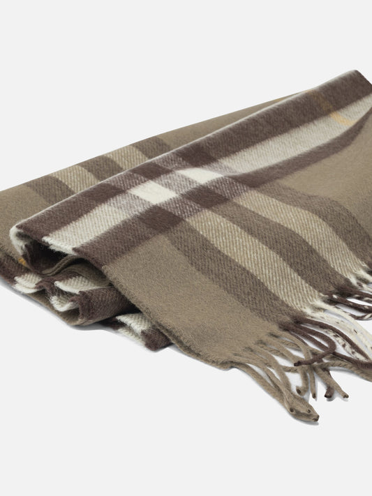 Sciarpe con frange 100%cashmere  Beige - Burberry Uomo | VIETTI Online Store | 2
