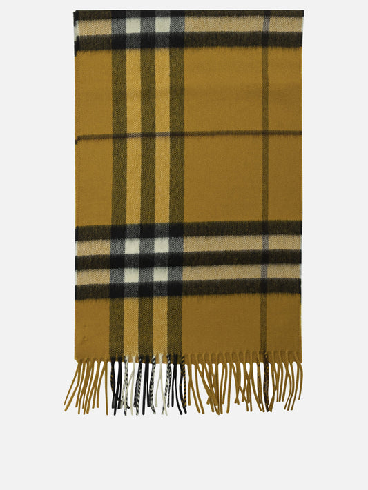 Fringed scarves 100%cashmere  Yellow - Burberry Men | PLP | VIETTI Online Store 
