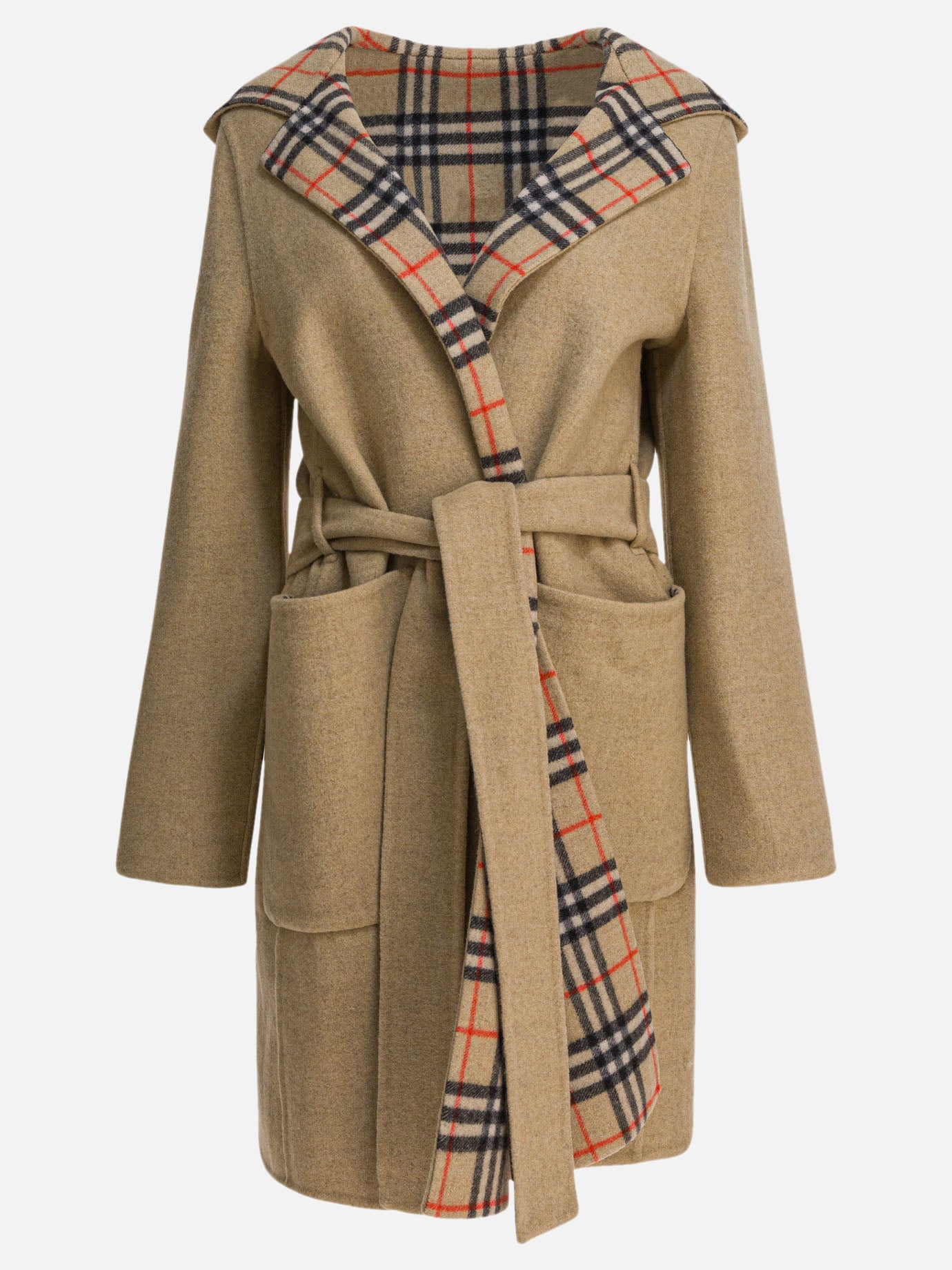 Cappotti lunghi Check  Beige - Burberry Donna | PDP | VIETTI Online Store | thumbnail