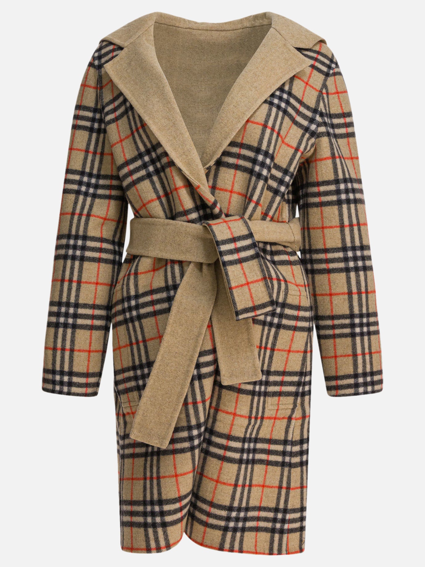Cappotti lunghi Check  Beige - Burberry Donna | PDP | VIETTI Online Store | thumbnail_2