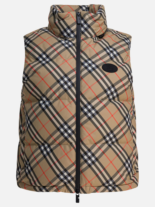 Vest jackets Check  Beige - Burberry Women | PLP | VIETTI Online Store 
