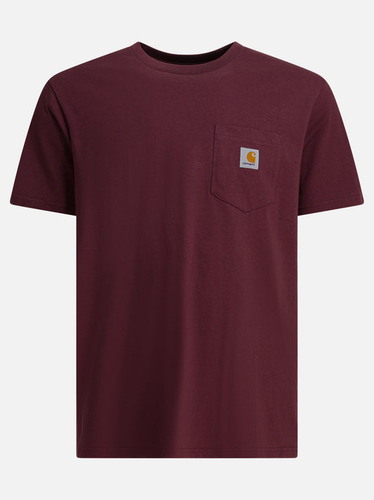 T-shirt girocollo Logo  Bordeaux - Carhartt WIP Uomo | VIETTI Online Store 
