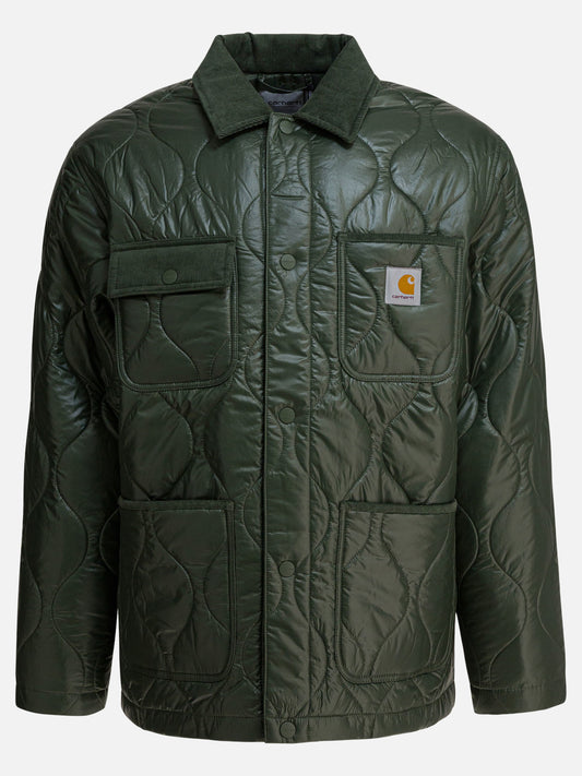 Quilted & Utility Jackets Logo  Green - Carhartt WIP Men | PLP | VIETTI Online Store 
