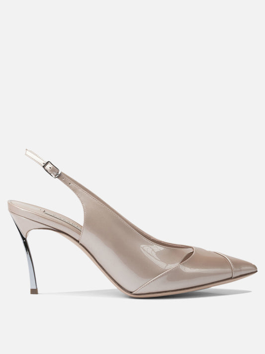 Slingback 100% leather - 100% leather  Rosa - Casadei Donna | PLP | VIETTI Online Store 
