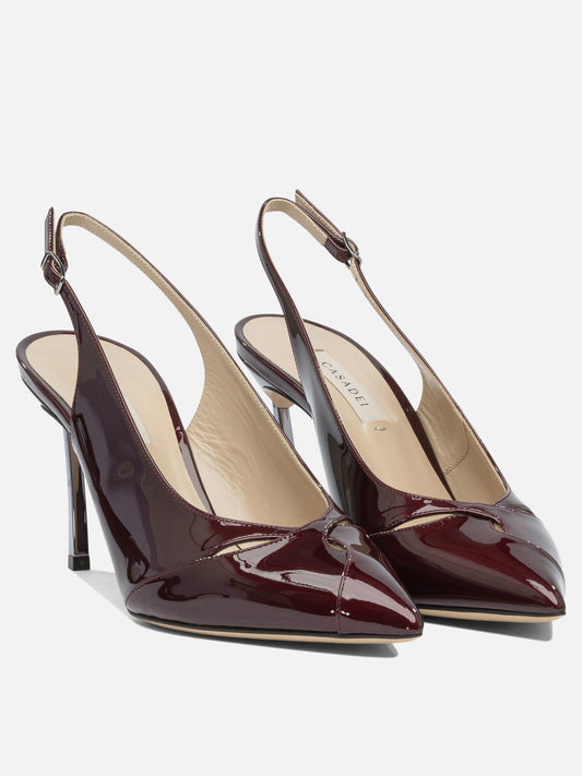 Slingback 100% leather - 100% leather  Bordeaux - Casadei Donna | PLP | VIETTI Online Store | 2
