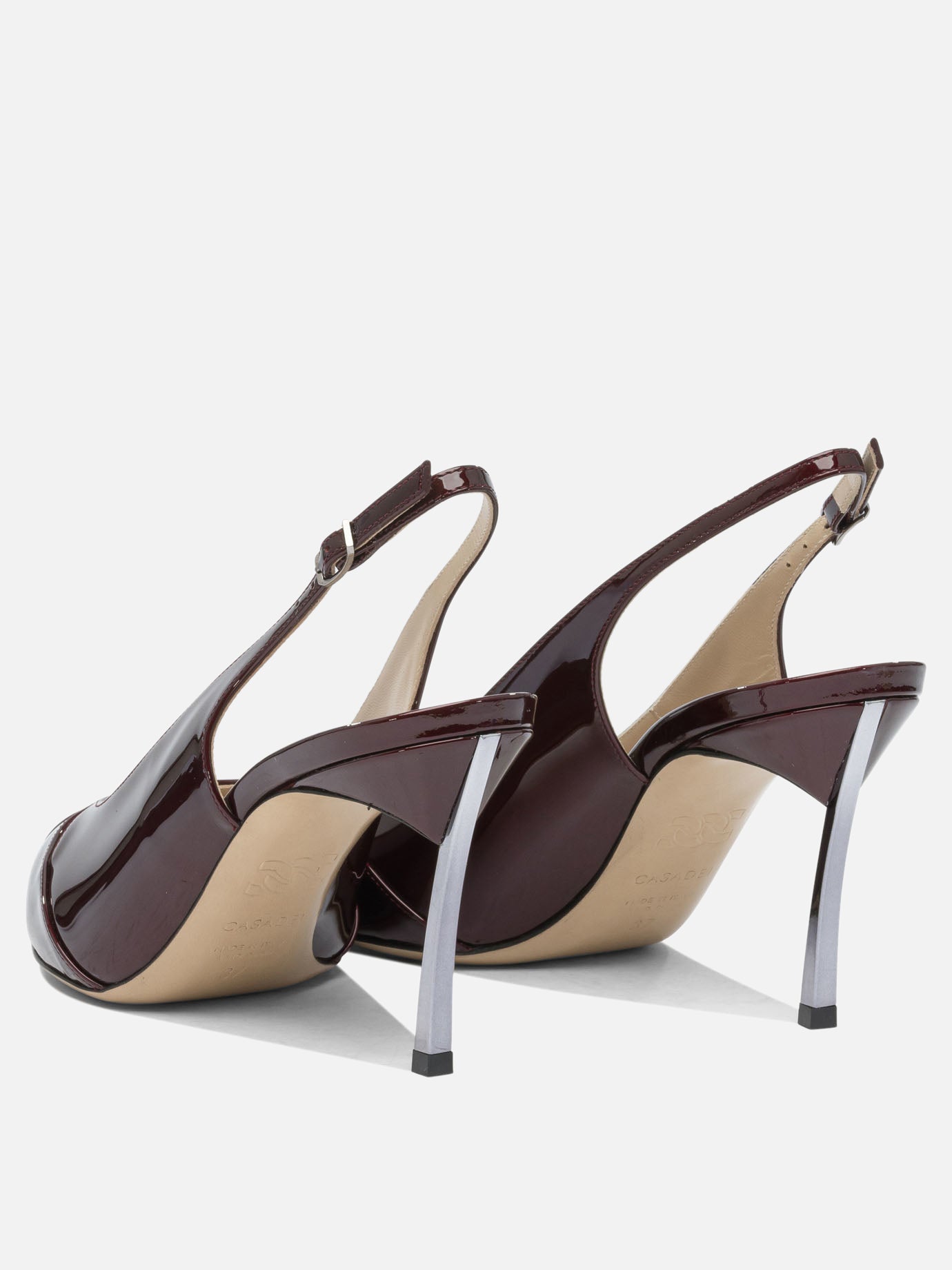 Slingback 100% leather - 100% leather  Bordeaux - Casadei Donna | PDP | VIETTI Online Store | Zoom-Modal_4
