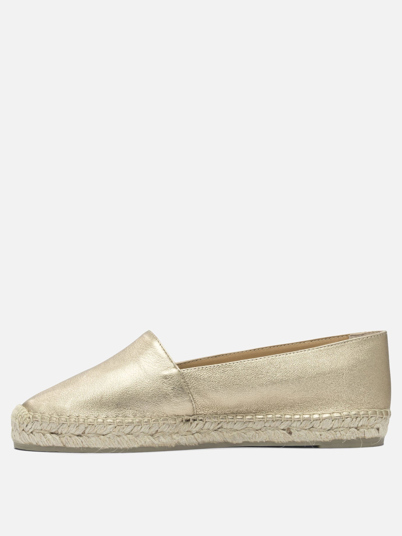 Flat espadrilles 100% leather - 100% rubber  Gold - Castañer Women | PDP | VIETTI Online Store | Zoom-Modal_3
