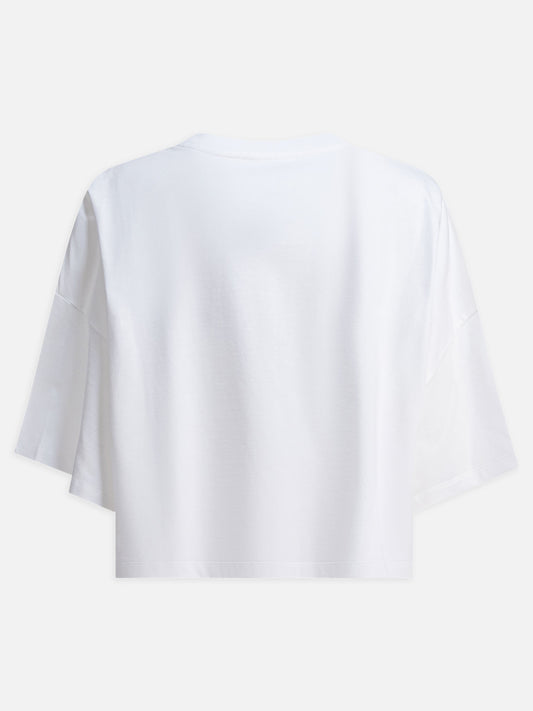Chloé T-shirt boxy in jersey di cotone 10889585_S White 2