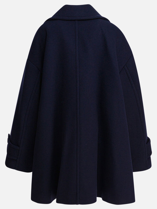 Chloé Cappotto doppiopetto in lana 14979977_36 Blue 2
