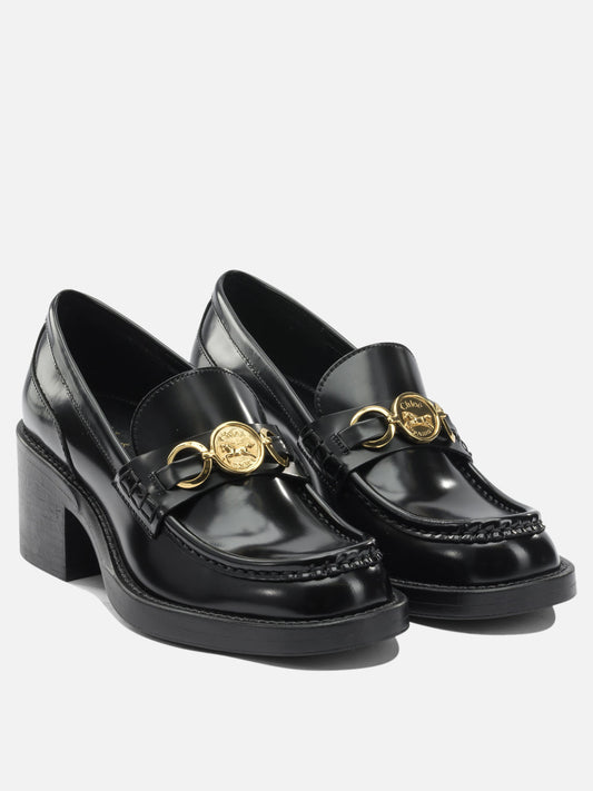 Mocassini 100% leather - 100% rubber  Nero - Chloé Donna | PDP | VIETTI Online Store | 2

