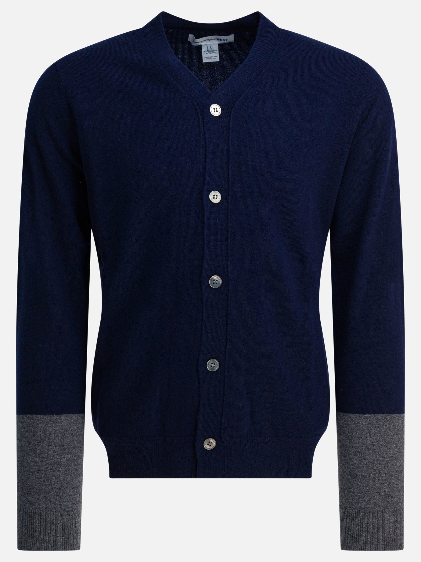 Cardigan Solid colour  Blu - Comme Des Garçons Forever Uomo | PDP | VIETTI Online Store | Zoom-Modal
