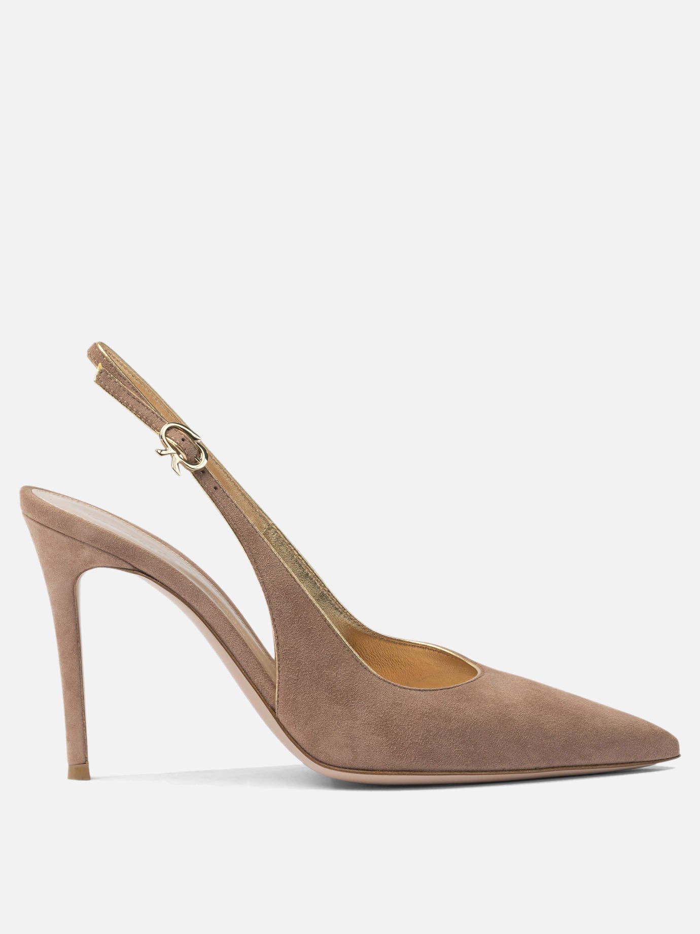 Slingback 100% suede - 100% leather  Rosa - Gianvito Rossi Donna | PDP | VIETTI Online Store | Zoom-Modal
