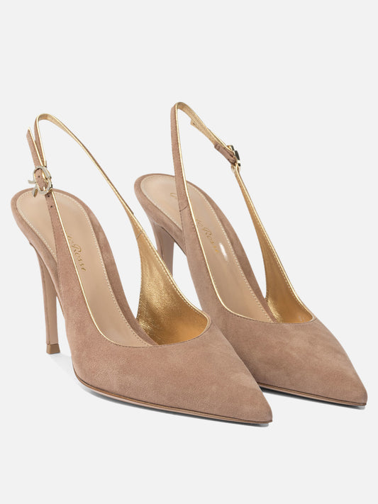 Slingback 100% suede - 100% leather  Rosa - Gianvito Rossi Donna | PLP | VIETTI Online Store | 2
