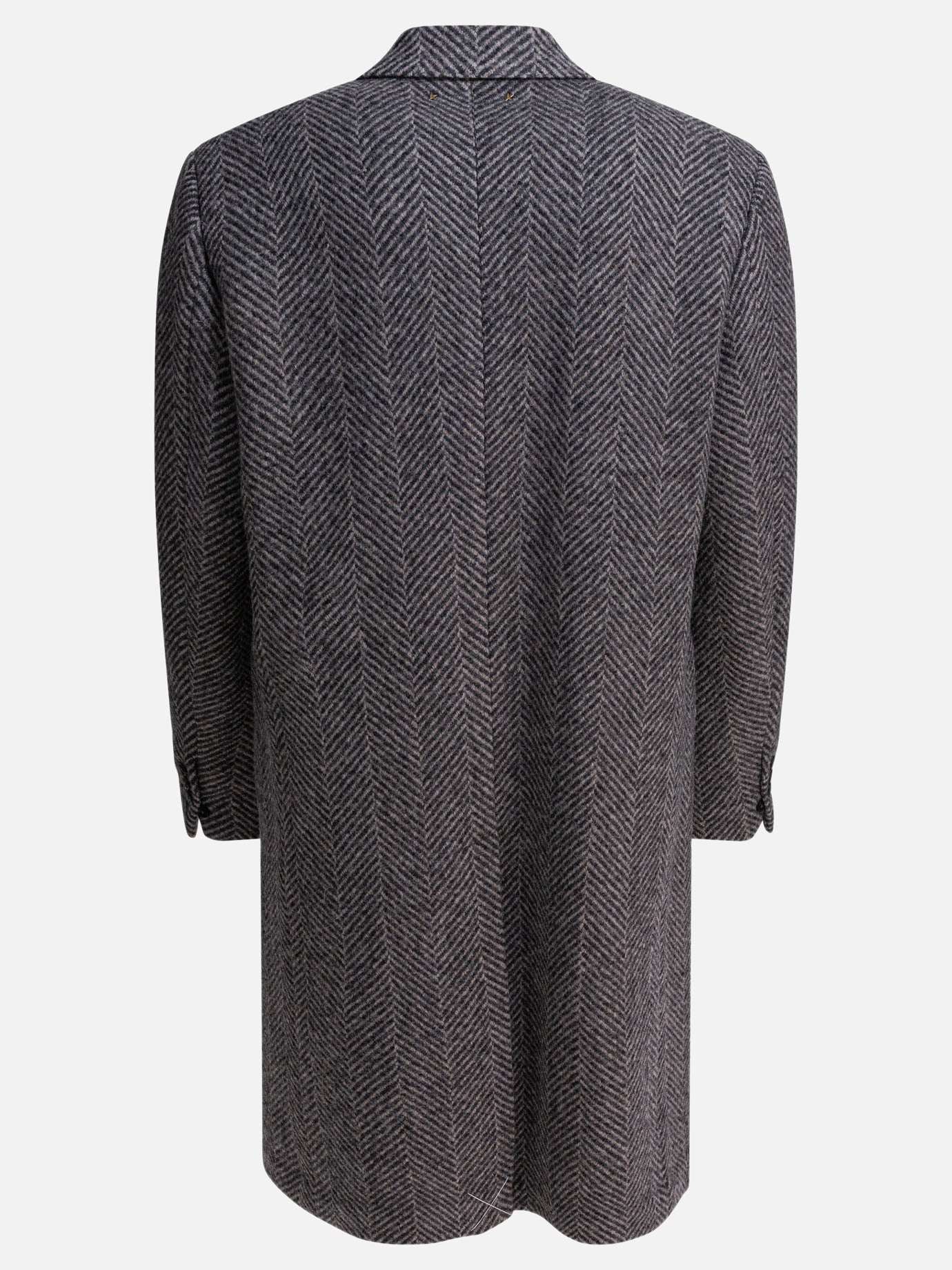 Cappotti lunghi Herringbone  Grigio - Golden Goose Uomo | PDP | VIETTI Online Store | thumbnail_2