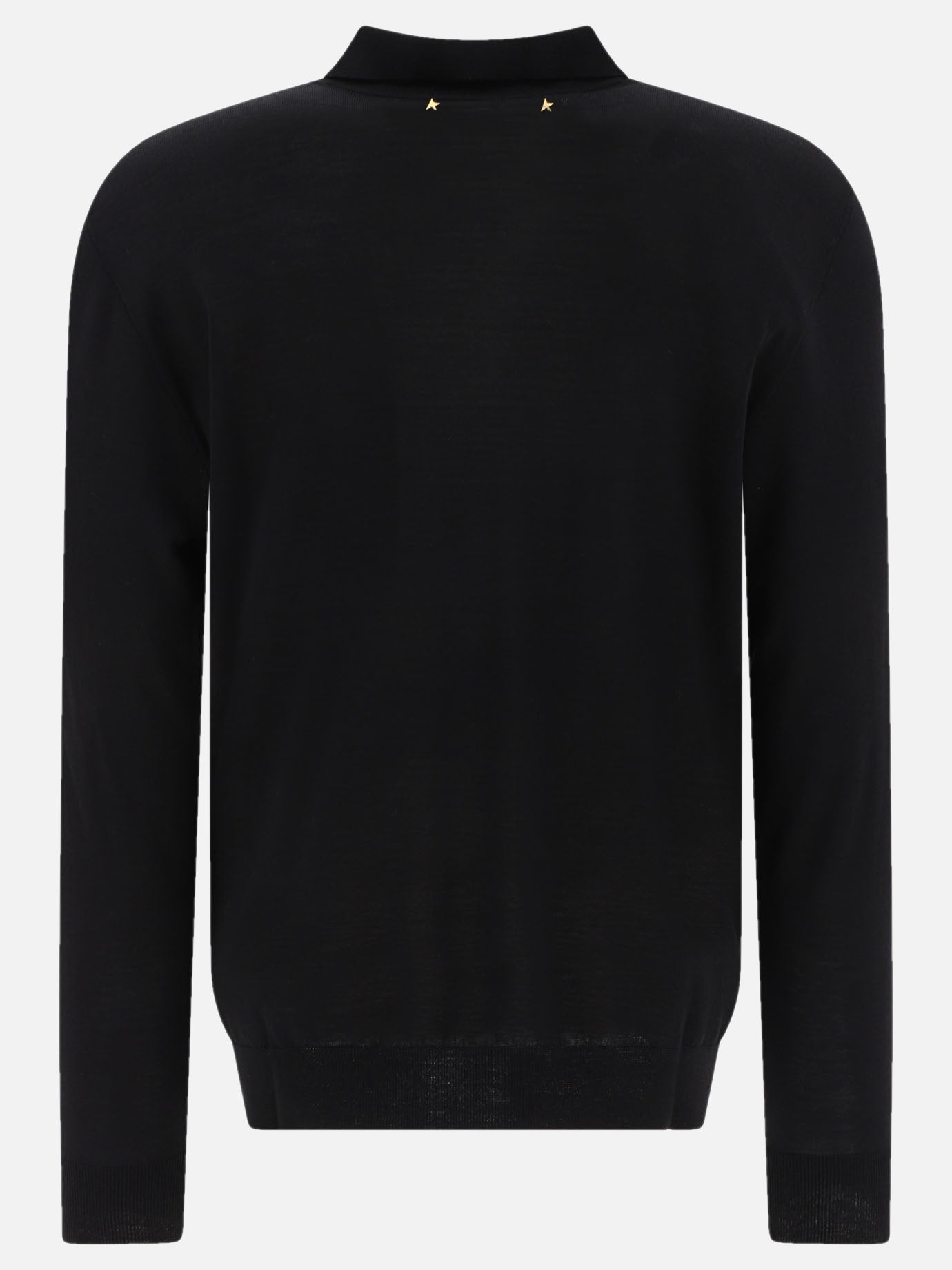 Polo con bottoni Solid colour  Nero - Golden Goose Uomo | PDP | VIETTI Online Store | thumbnail_2
