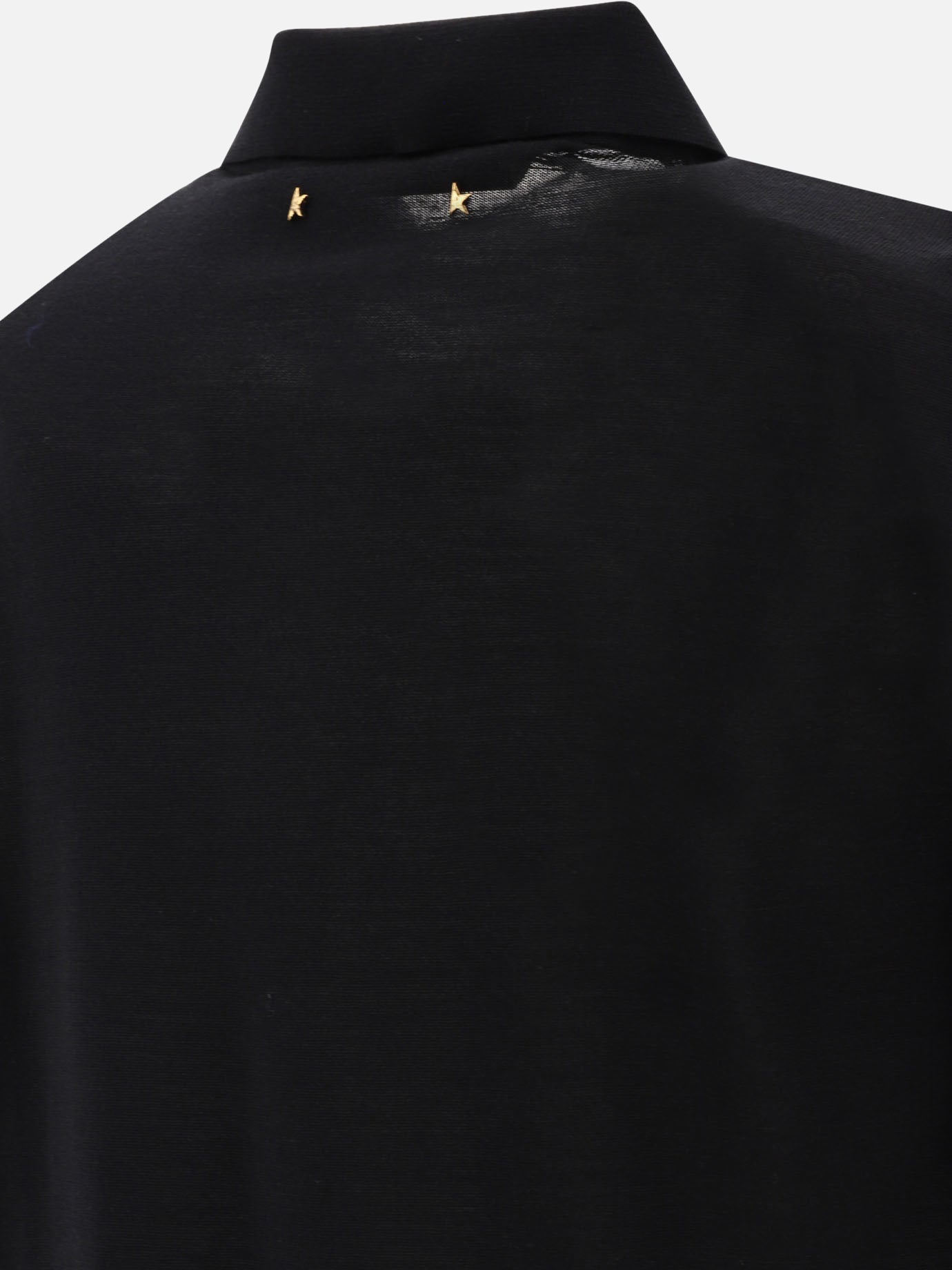 Polo con bottoni Solid colour  Nero - Golden Goose Uomo | PDP | VIETTI Online Store | thumbnail_4