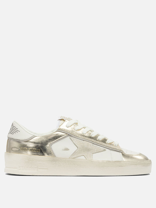 Sneaker basse 82% cow leather 10% polyamide 5% polyurethane 3% polyester - 100% rubber  Argento - Golden Goose Donna | PLP | VIETTI Online Store 
