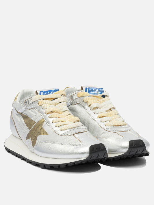 Sneaker basse 48% polyamide 39% goat leather 6% polyurethane 1% polyvinyle - 100% rubber  Argento - Golden Goose Donna | PDP | VIETTI Online Store | 2
