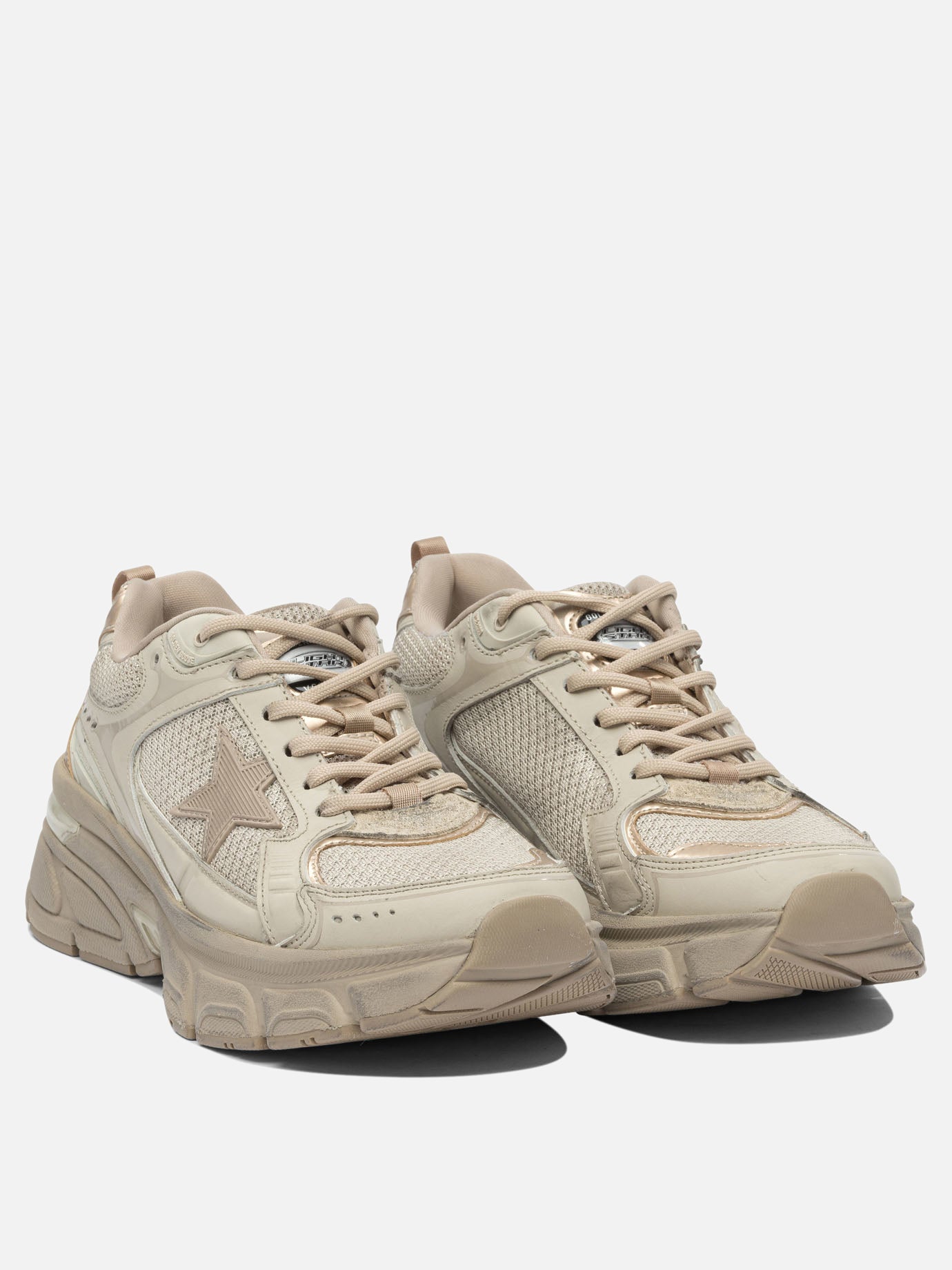 Sneaker basse 49% polyester 30% cow leather 12% polyurethane textile 9% ovine leather - 100% rubber  Grigio - Golden Goose Donna | PDP | VIETTI Online Store | Zoom-Modal_2
