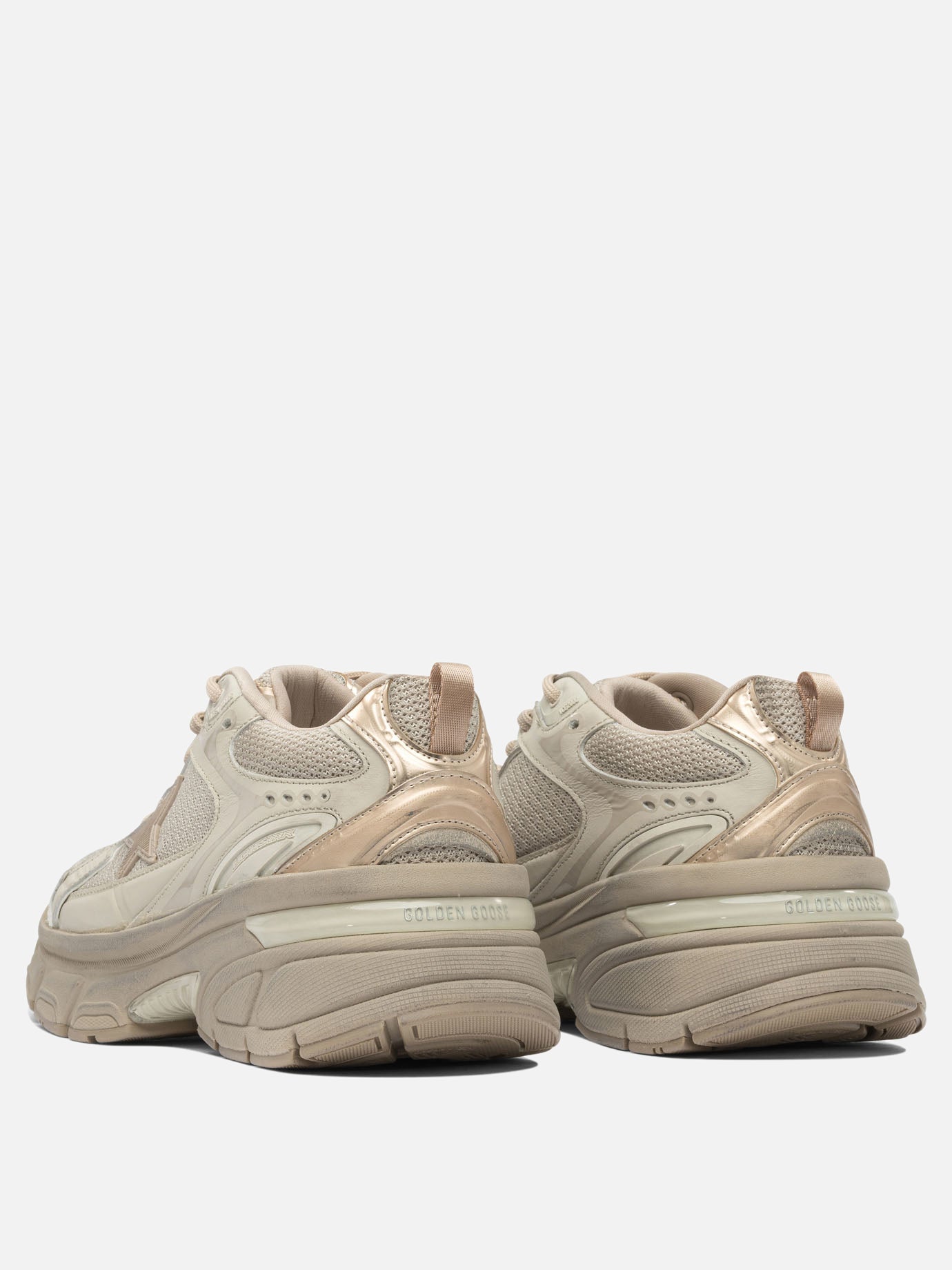 Sneaker basse 49% polyester 30% cow leather 12% polyurethane textile 9% ovine leather - 100% rubber  Grigio - Golden Goose Donna | PDP | VIETTI Online Store | Zoom-Modal_4

