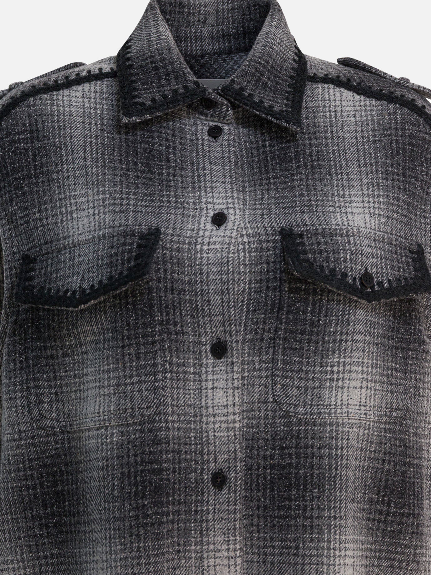 Mini dresses Check  Grey - Golden Goose Women | PDP | VIETTI Online Store | thumbnail_3