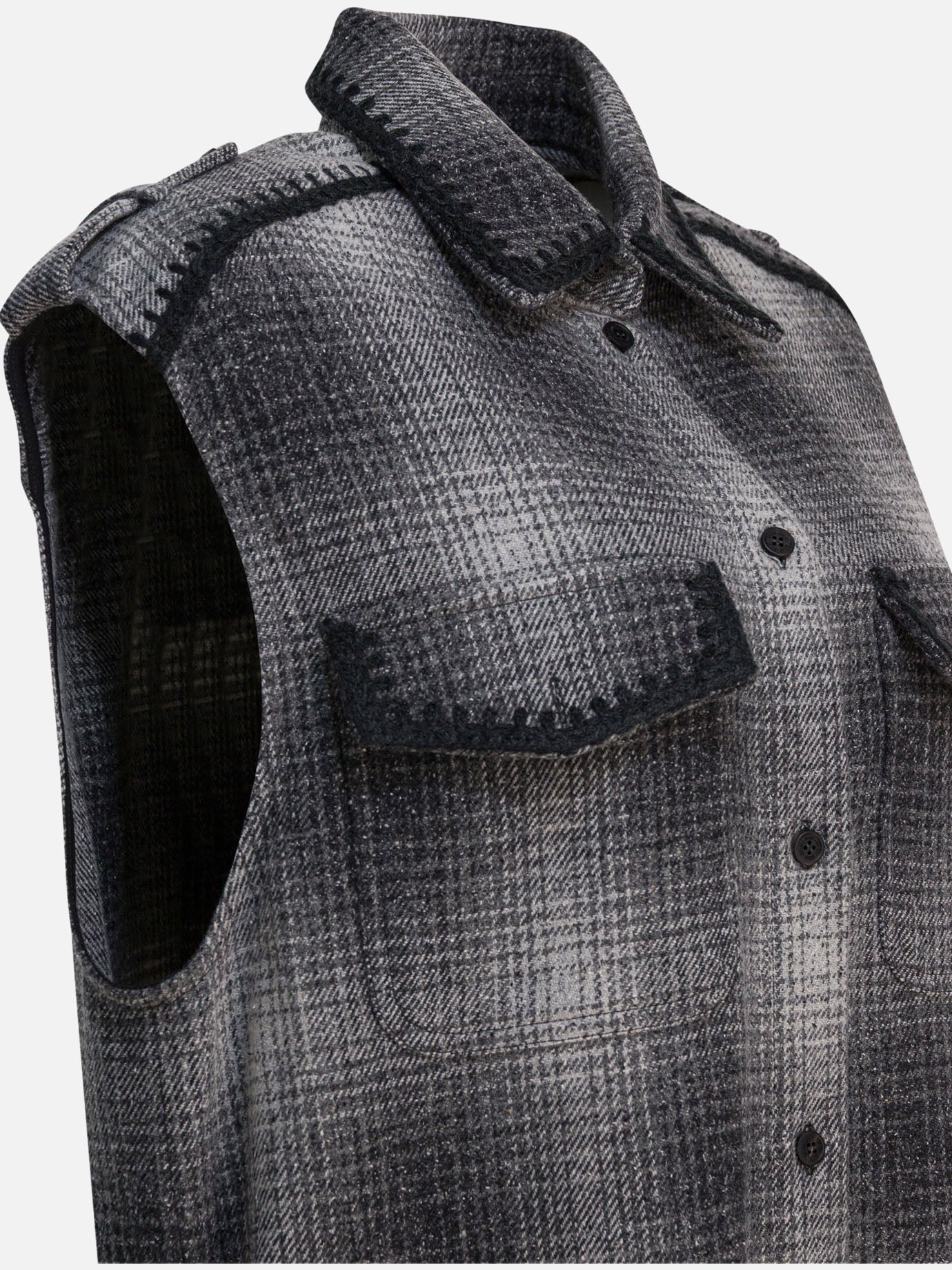 Mini dresses Check  Grey - Golden Goose Women | PDP | VIETTI Online Store | thumbnail_4