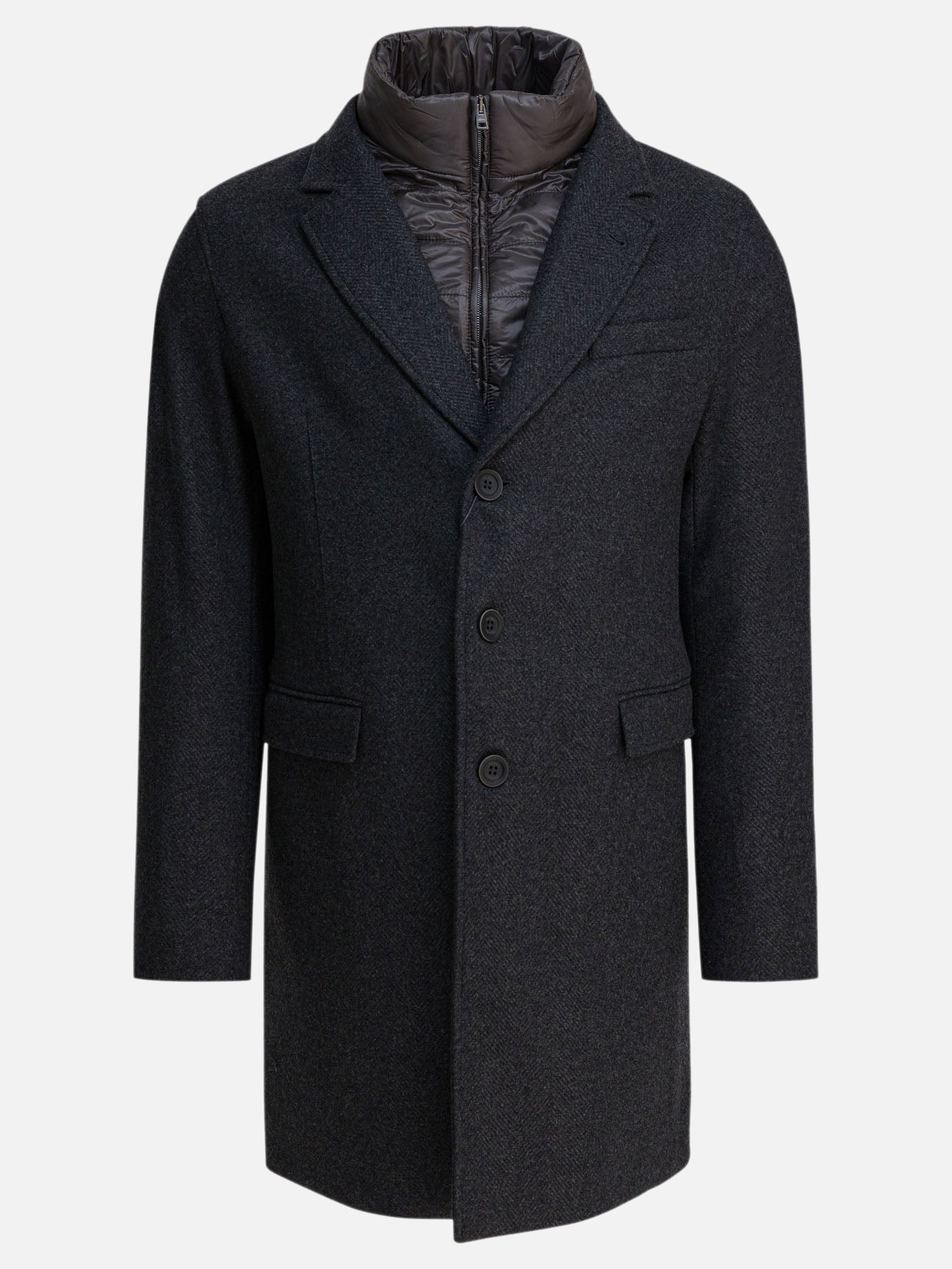 Long coats Herringbone  Grey - Herno Men | PDP | VIETTI Online Store | Zoom-Modal

