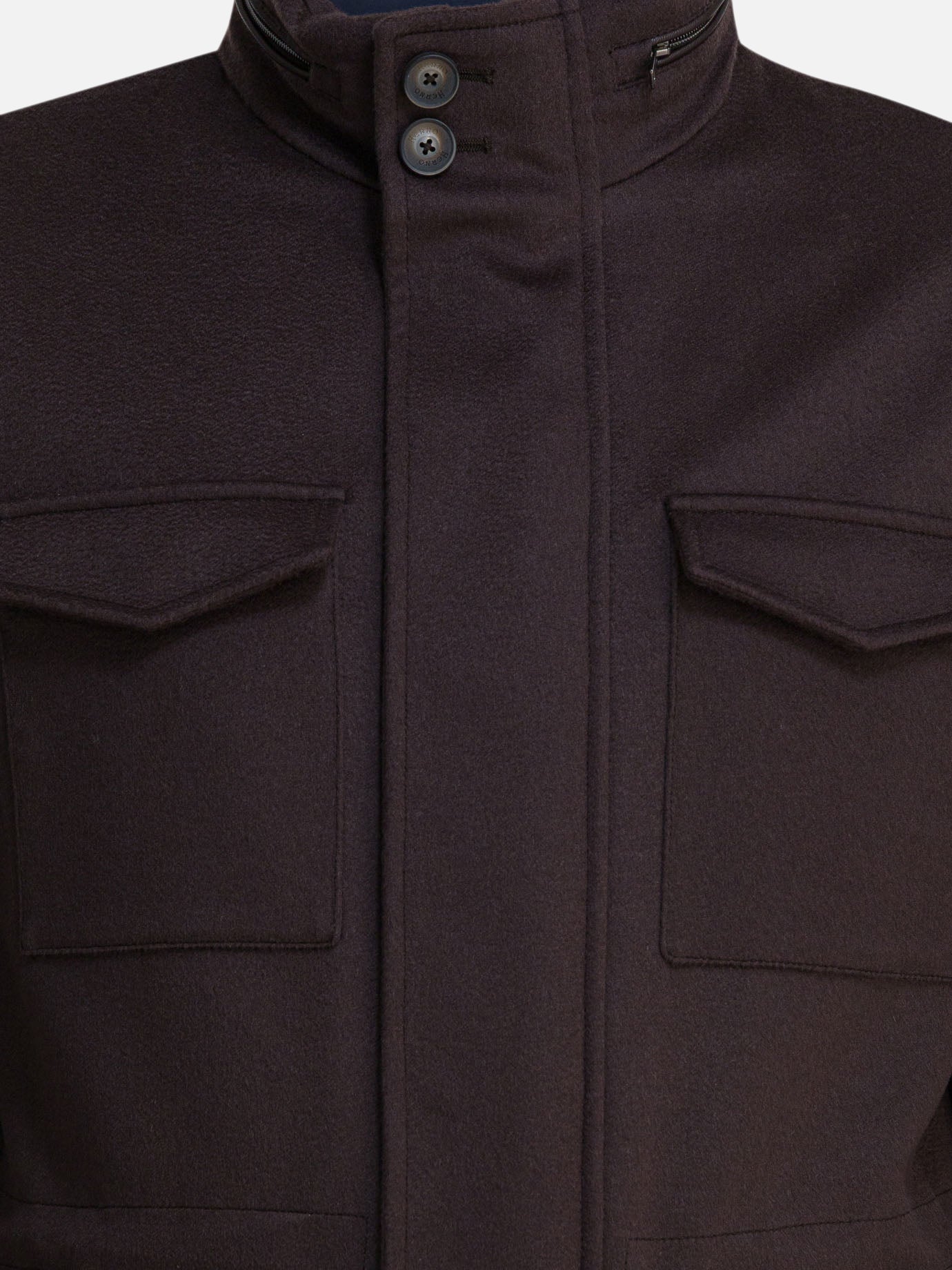 Short coats Solid colour  Brown - Herno Men | PDP | VIETTI Online Store | Zoom-Modal_3
