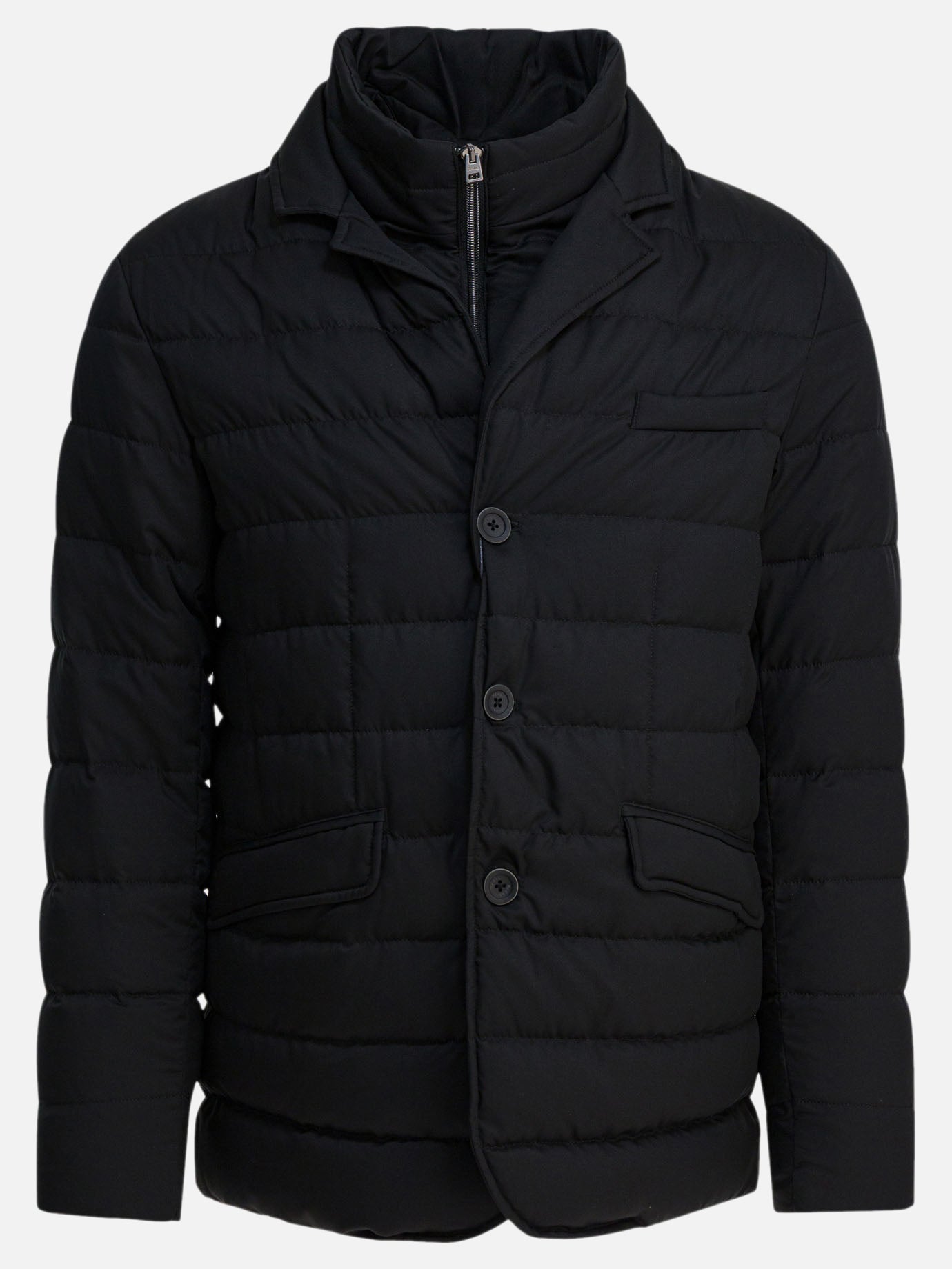Down jackets Solid colour  Black - Herno Men | PDP | VIETTI Online Store | Zoom-Modal
