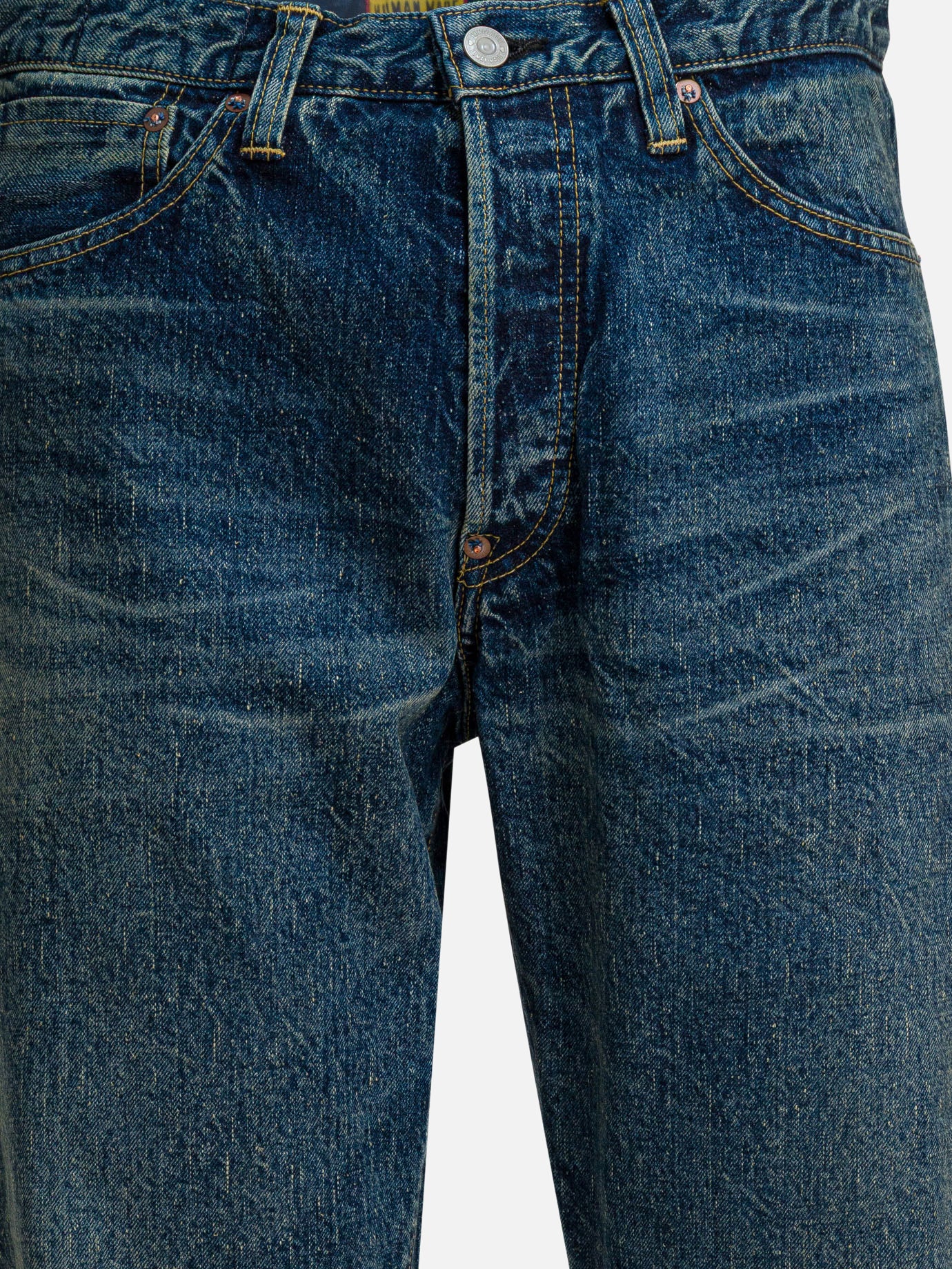 Straight-leg jeans Solid colour  Blue - Human Made Men | PDP | VIETTI Online Store | thumbnail_3