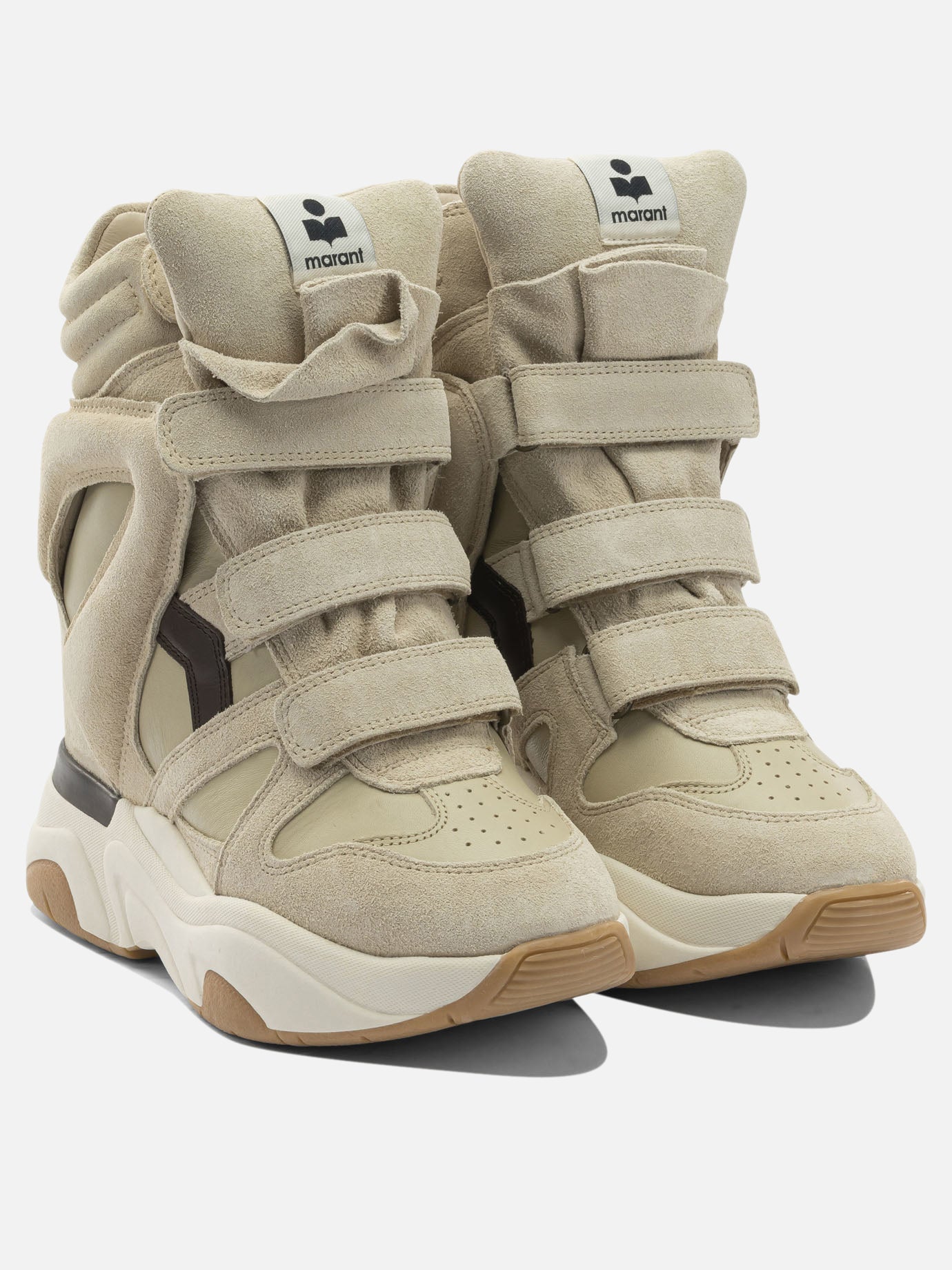 High top sneakers 100% cow leather - 100% rubber  Beige - Isabel Marant Women | PDP | VIETTI Online Store | Zoom-Modal_2
