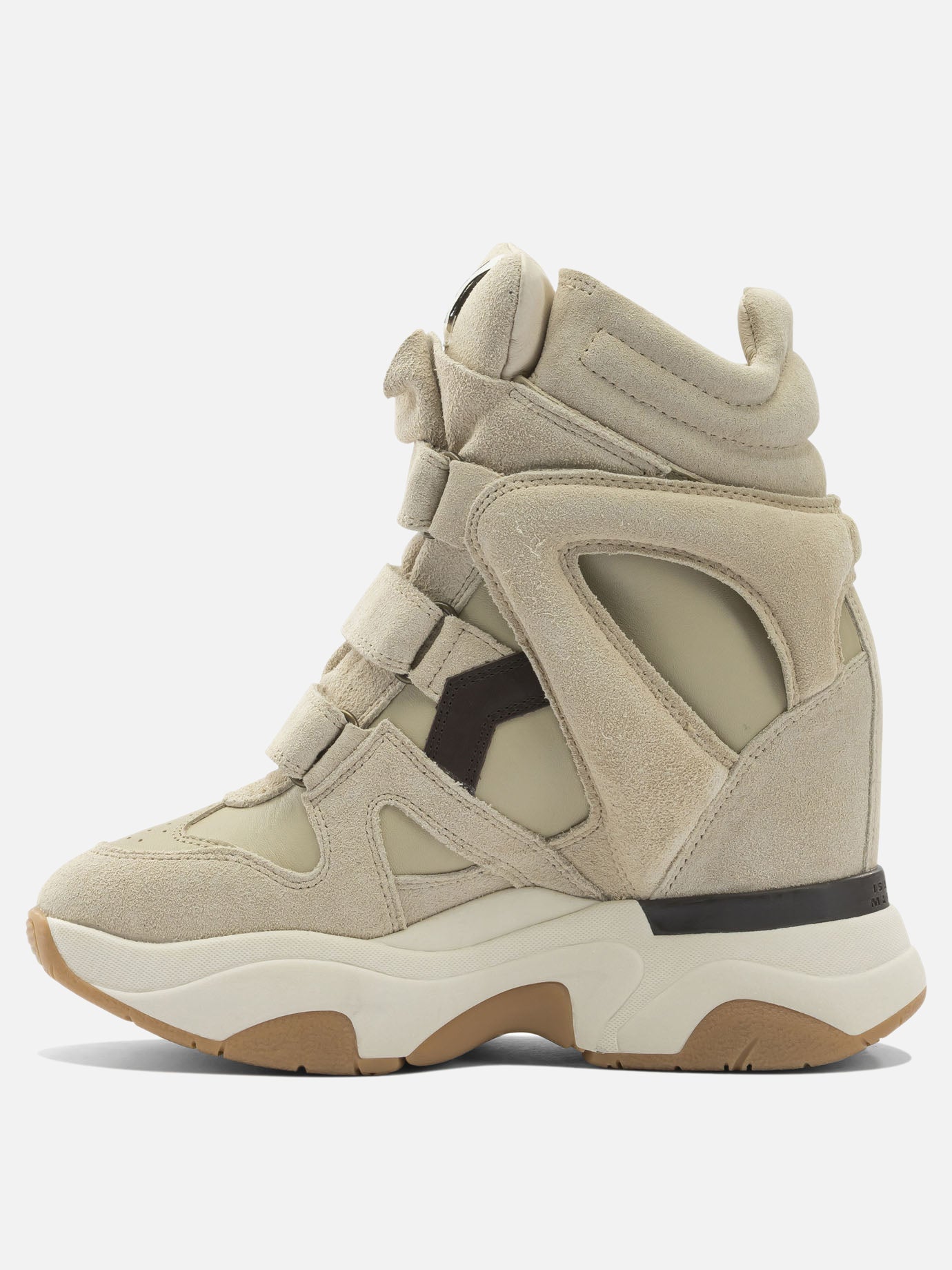 High top sneakers 100% cow leather - 100% rubber  Beige - Isabel Marant Women | PDP | VIETTI Online Store | thumbnail_3