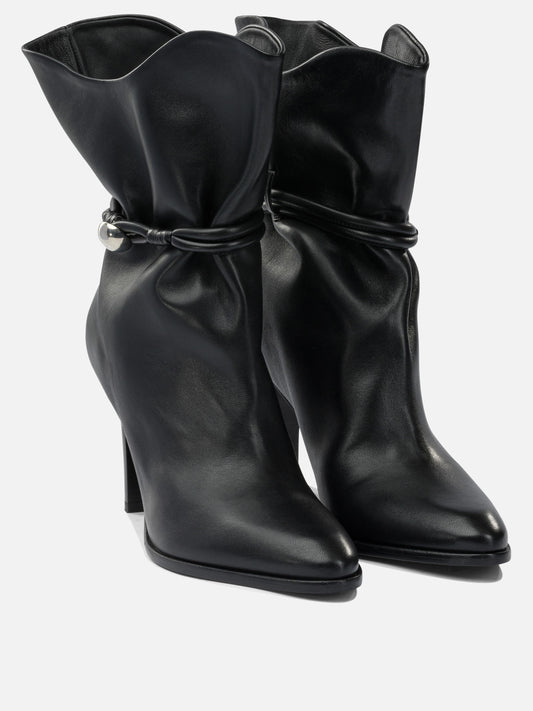 Stivaletti pull-on 100% lamb leather - 100% leather  Nero - Isabel Marant Donna | PDP | VIETTI Online Store | 2
