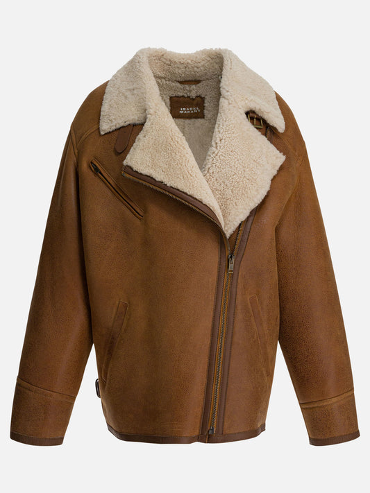 Shearling jackets Solid colour  Brown - Isabel Marant Women | PLP | VIETTI Online Store 
