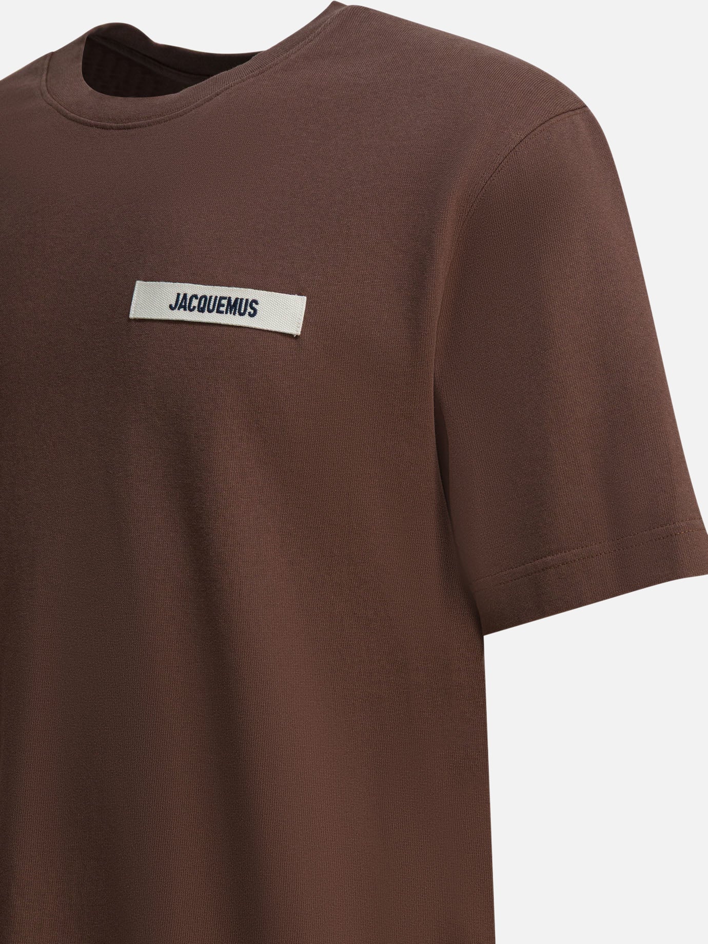Crewneck t-shirts Logo  Brown - Jacquemus Men | PDP | VIETTI Online Store | Zoom-Modal_4
