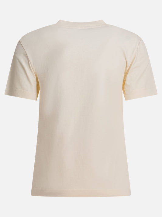 T-shirt girocollo Logo  Beige - Jacquemus Donna | PDP | VIETTI Online Store | 2
