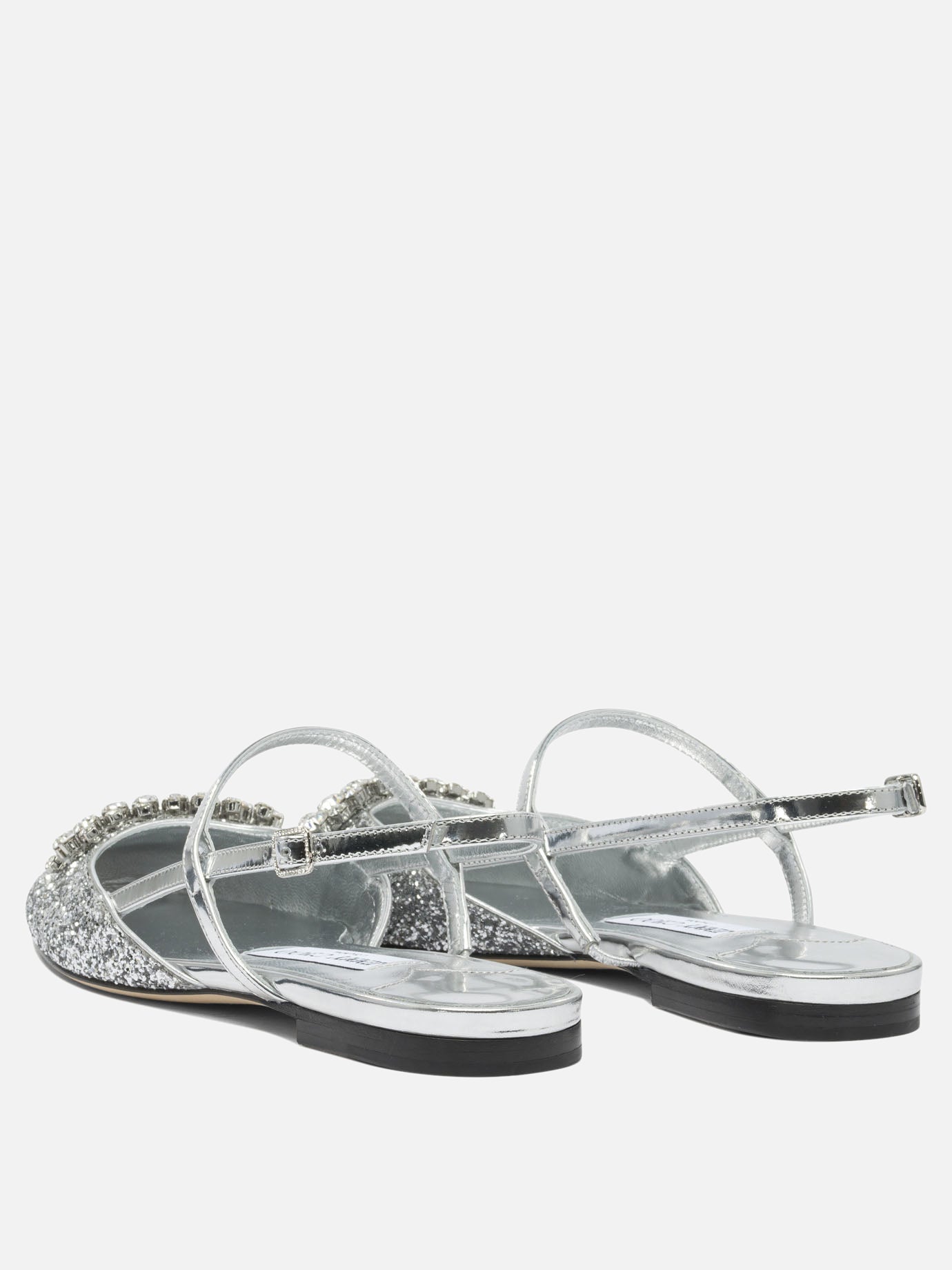 Sandali bassi 100% calf - 100% calf  Argento - Jimmy Choo Donna | PDP | VIETTI Online Store | thumbnail_4