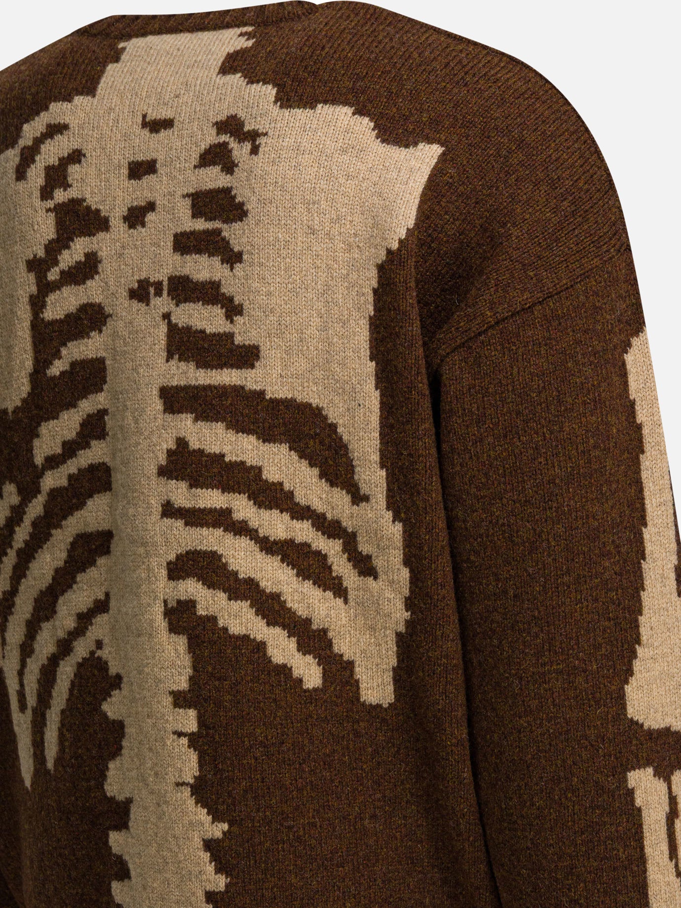 Crewneck sweaters Solid colour  Brown - KAPITAL Men | PDP | VIETTI Online Store | thumbnail_4