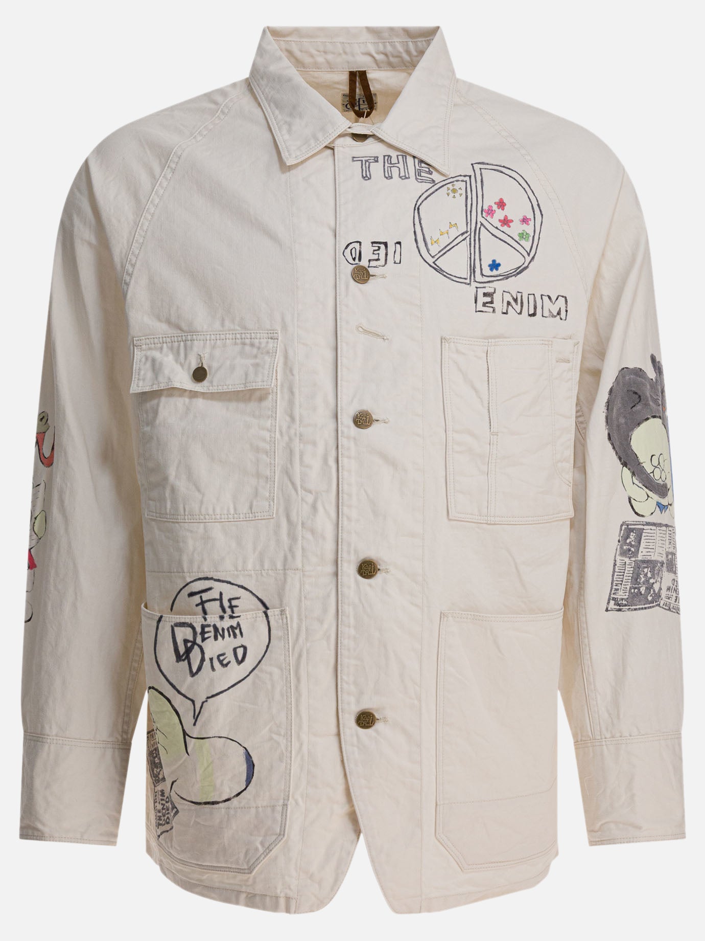 Giacche overshirt Print  Beige - KAPITAL Uomo | PDP | VIETTI Online Store | thumbnail