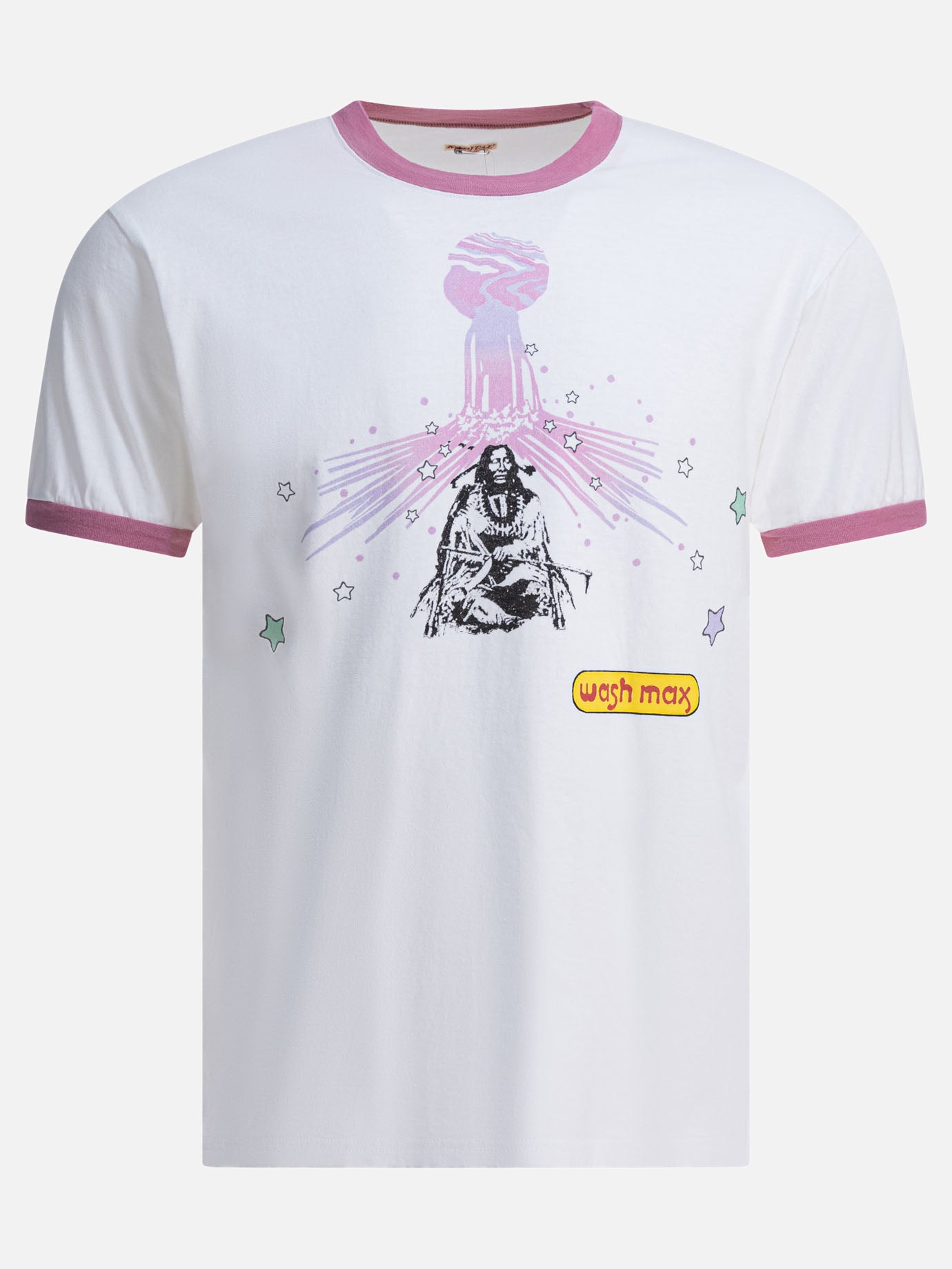 T-shirt girocollo Print  Bianco - KAPITAL Uomo | PDP | VIETTI Online Store | thumbnail